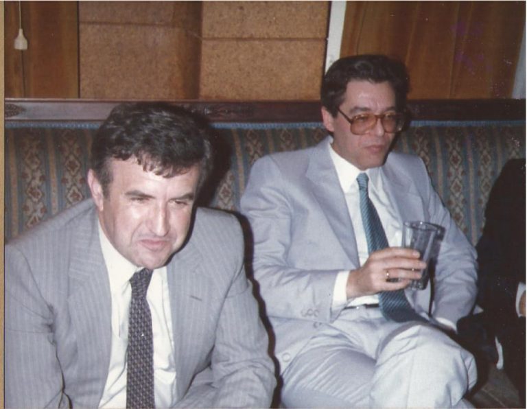 4. Con Antonio Garcia Berrio h. 1985 1